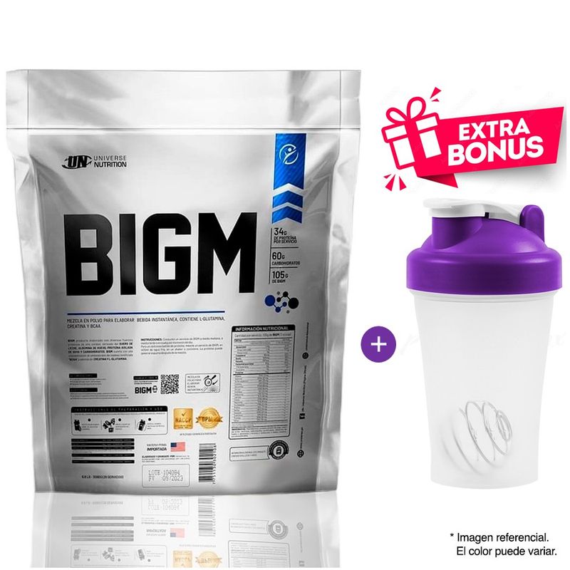 UNIVERSE NUTRITION - Proteína Bigm 5 kg Universe Nutrition chocolate + Shaker