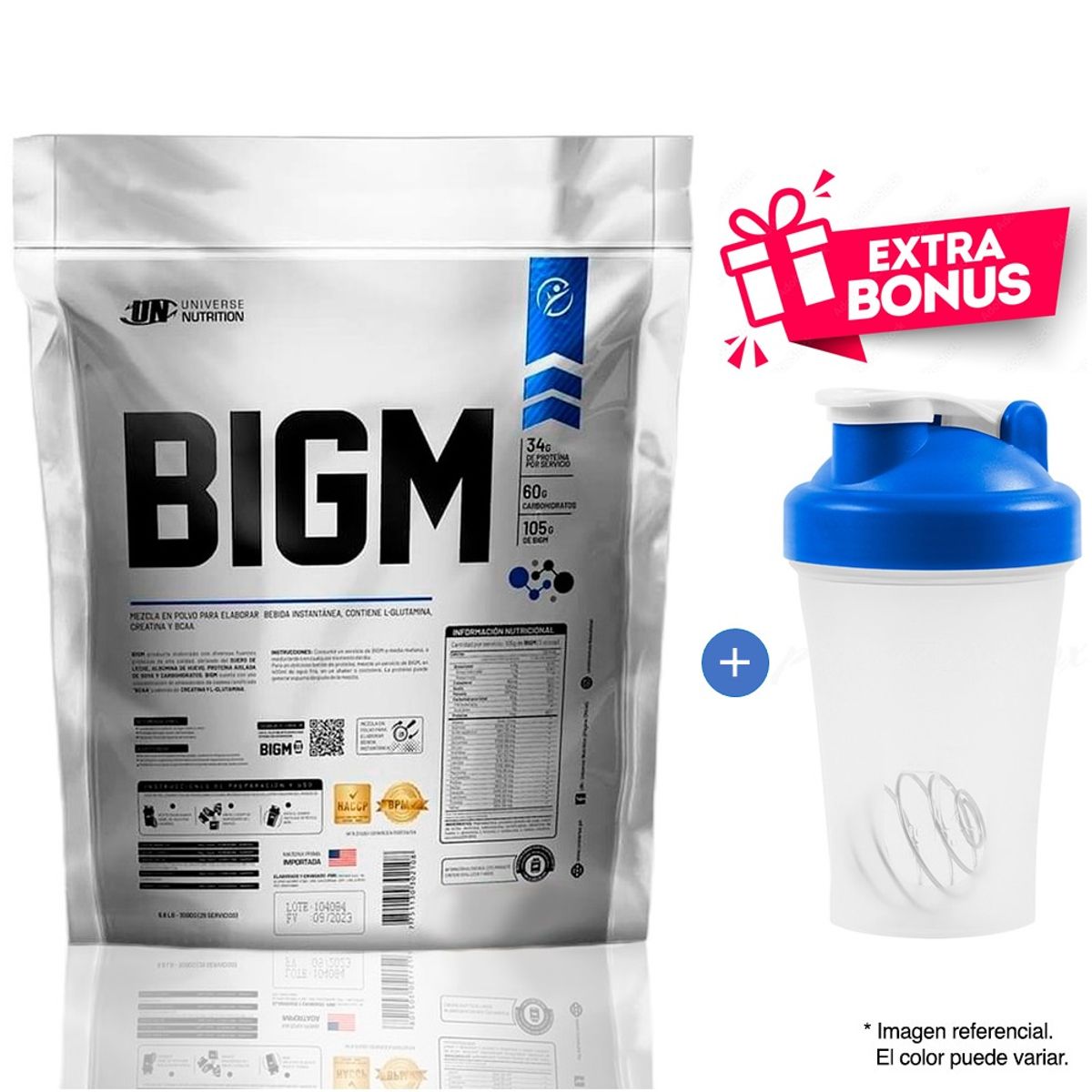 UNIVERSE NUTRITION - BIGM PROTEÍNA 5 KG CHOCOLATE + SHAKER