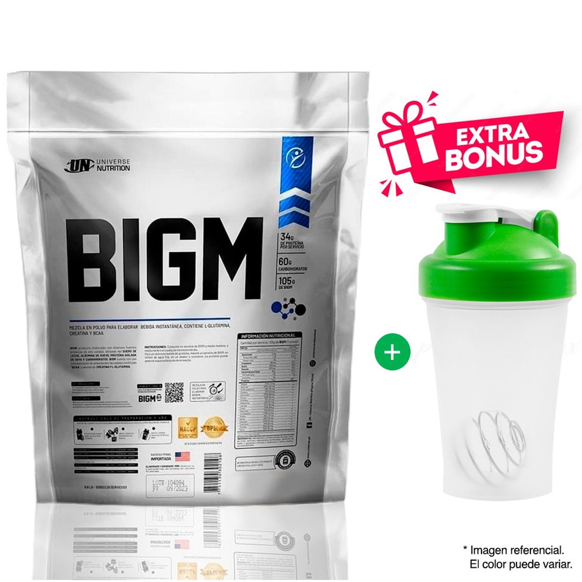 UNIVERSE NUTRITION - Proteína Suero de Leche Bigm 5kg Cookies and Cream
