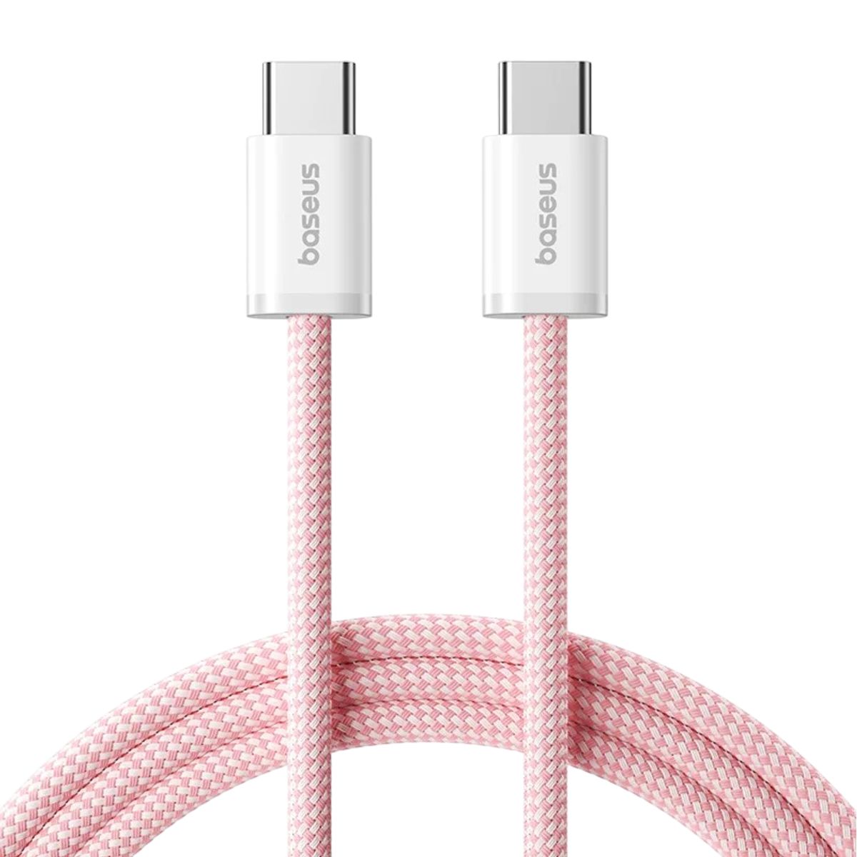 BASEUS - Cable Baseus 100W Tipo C a USB C  Carga rápida - Rosa