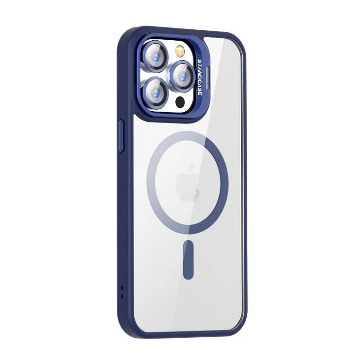 GENERICO - Funda Iphone 14 Magsafe con Protector de camara azul