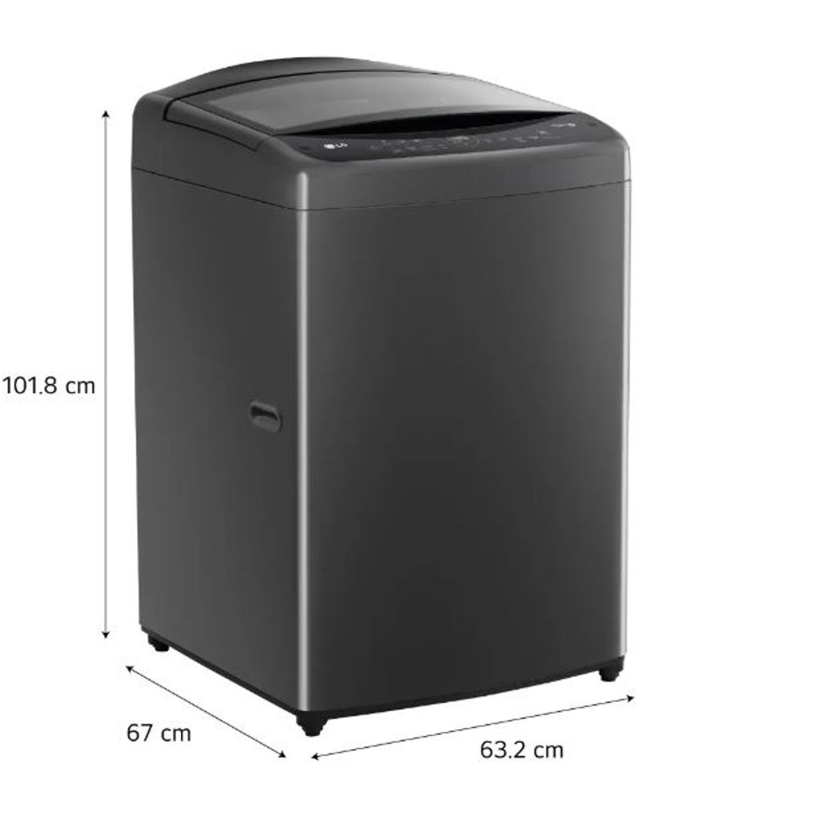 LG - Lavadora Automática LG WT17BV6T 17kg Negro Claro