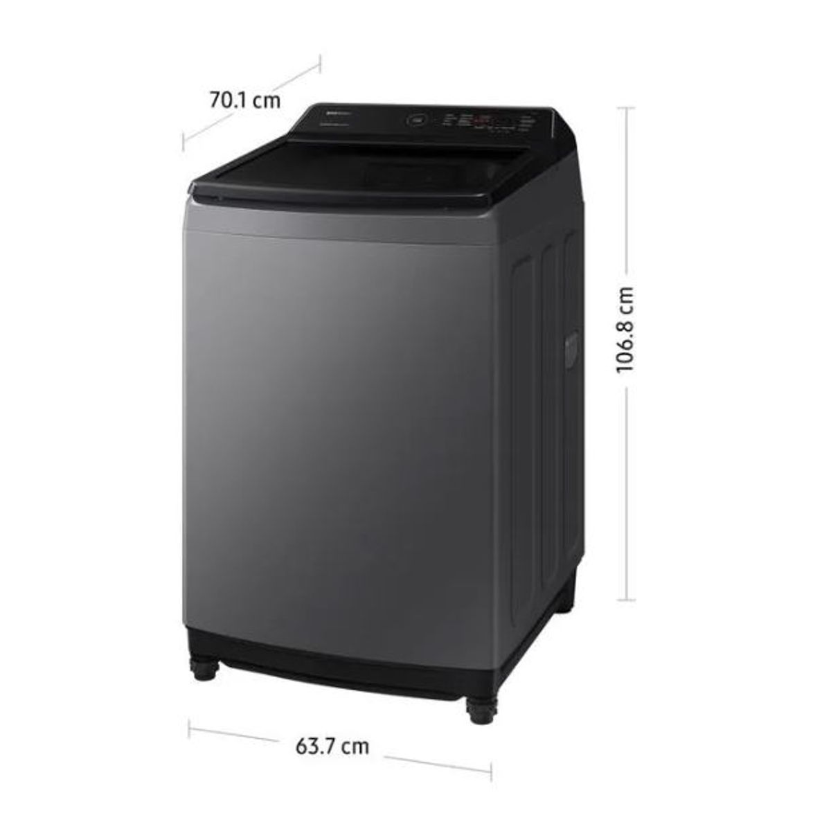 SAMSUNG - Lavadora Automática Samsung WA17CG6441BDPE 17kg Silver