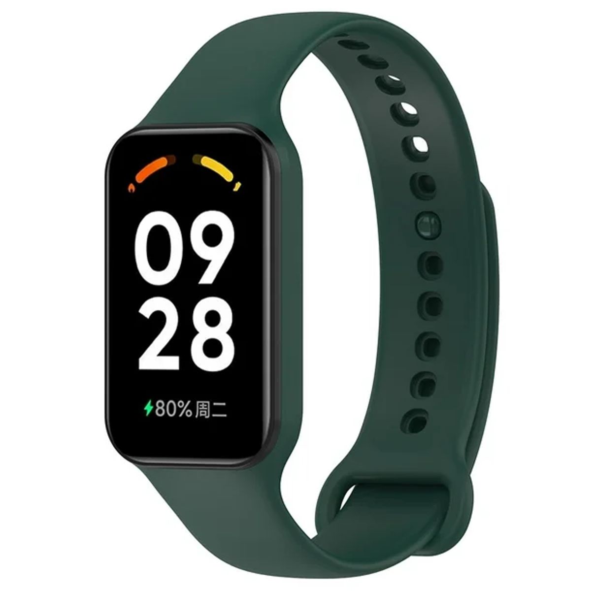 GENERICO - Correa de silicona para Xiaomi Redmi Band 2 - Verde Oscuro