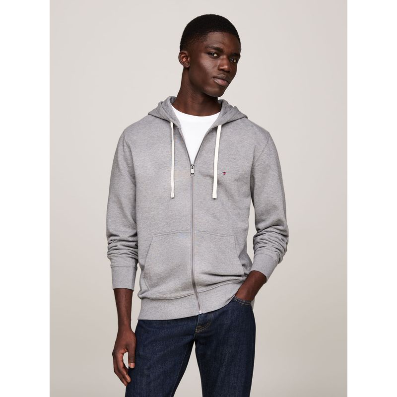 TOMMY HILFIGER - SWEATSHIRT ESSENTIAL TERRY ZIP THROUGH