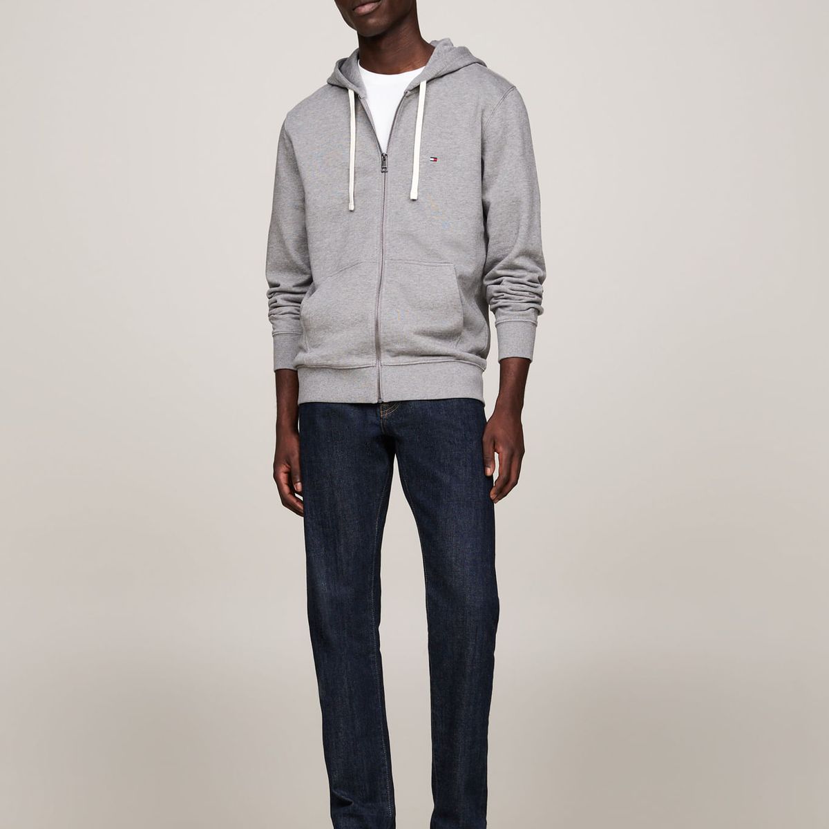 TOMMY HILFIGER - SWEATSHIRT ESSENTIAL TERRY ZIP THROUGH