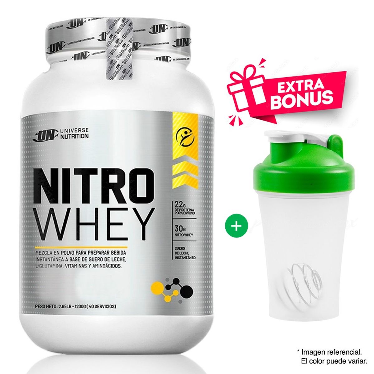Universe Nutrition - Proteína Universe Nutrition Nitro Whey 1.1 Kg Cookies and Cream