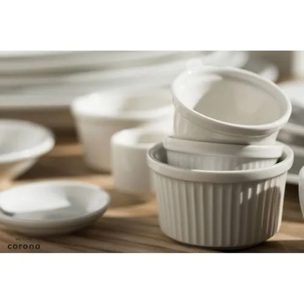 CORONA - Salsera 190Cc Estriada Americana - Vajillas Corona x6