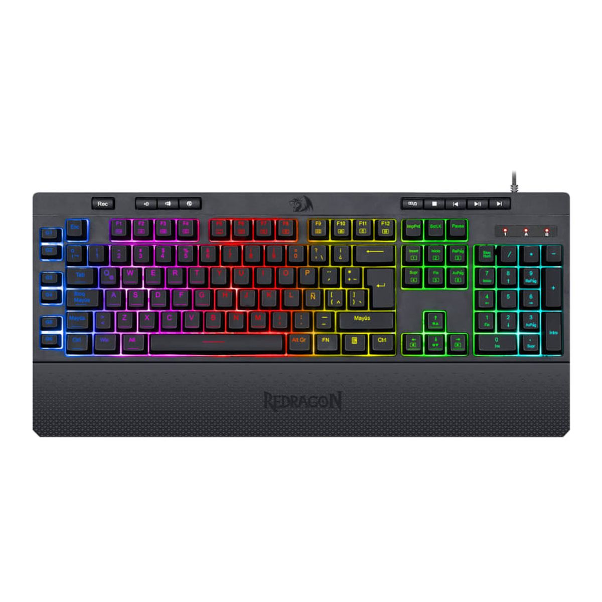 REDRAGON - Teclado Semi Mecánico Gamer Redragon SHIVA K512RGB-SP