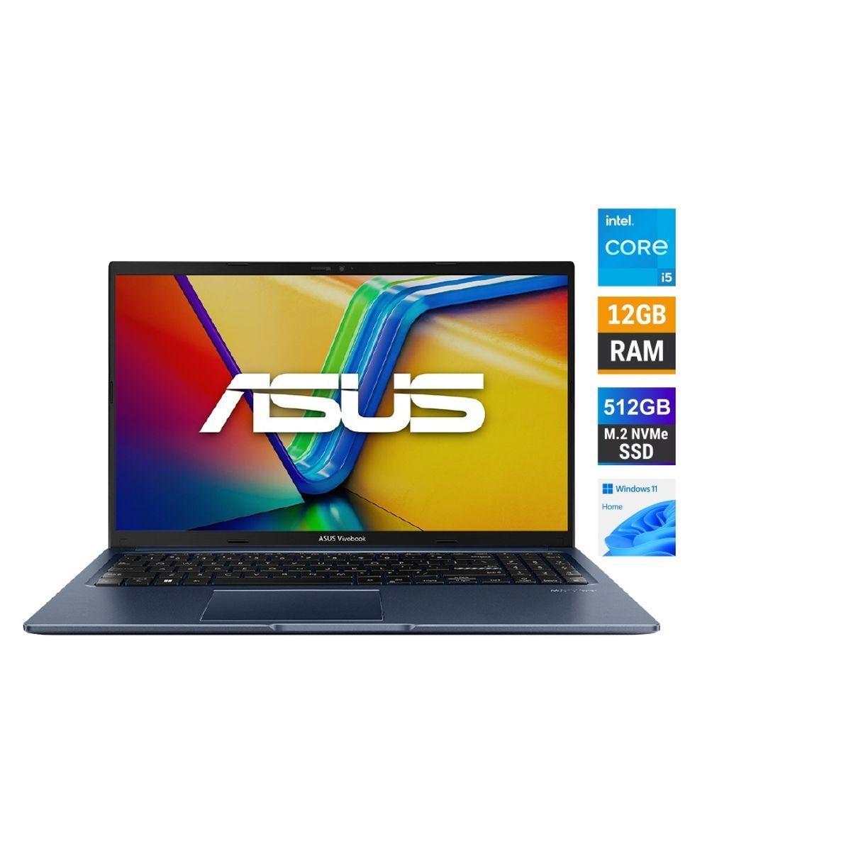 ASUS - Laptop ASUS Vivobook 15 i5 12GB RAM 512GB SSD W11 156