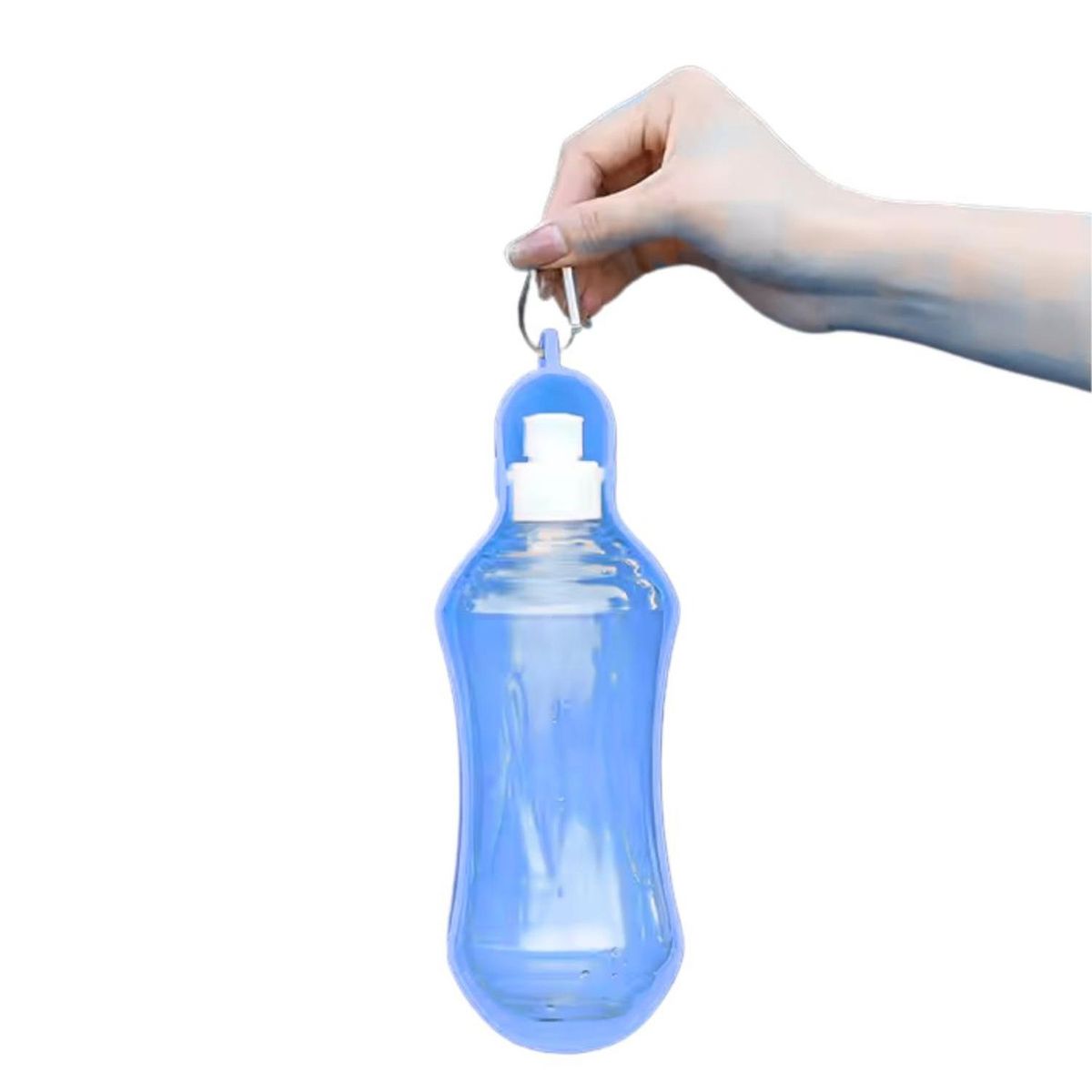 GENERICO - Botella Bebedero Portátil Para Mascotas 500 ml Celeste