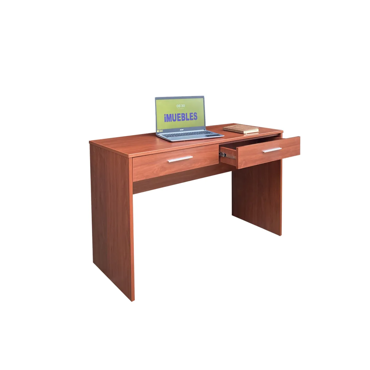 TEMEL - Escritorio de Melamina 120 cm con Cajones – Modelo TOK