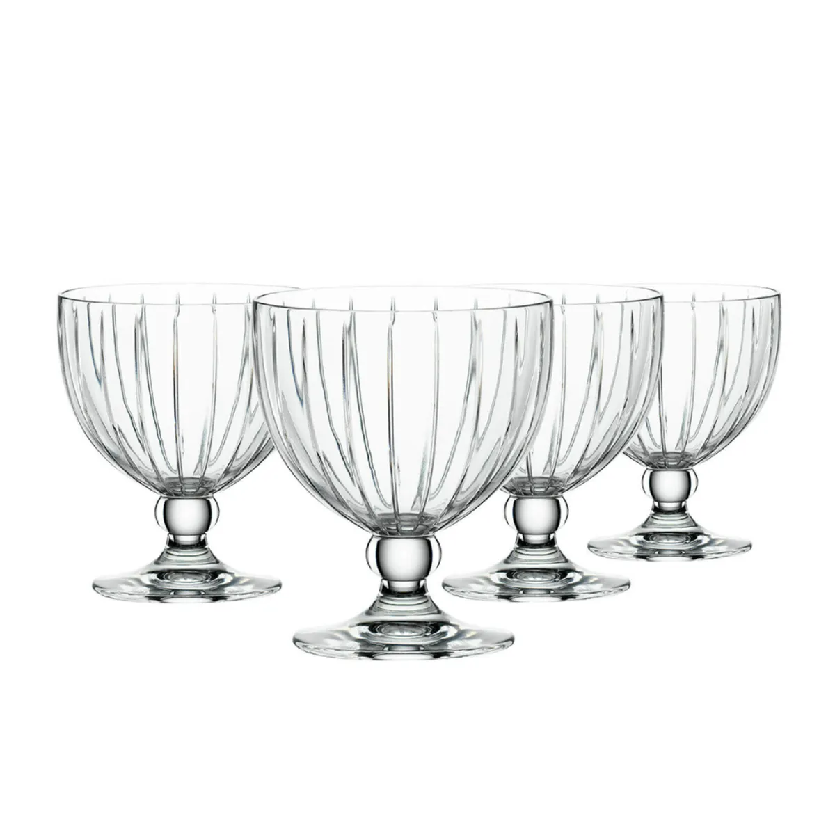 INSPIRA - Set de 6 Copas de Vidrio para Postre Cáliz 400 ml