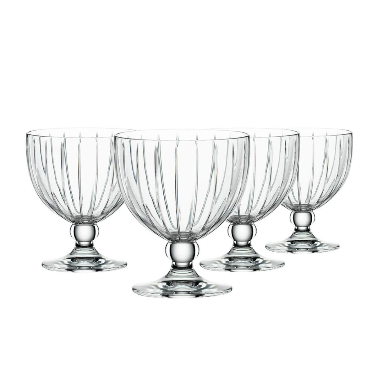 INSPIRA - Set de 6 Copas de Vidrio para Postre Cáliz 400 ml