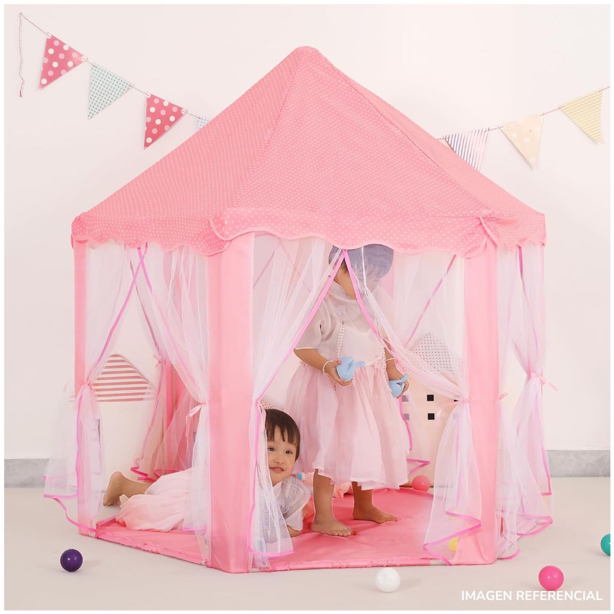 INSPIRA - Carpa Castillo Princesa Portatil para Niñas