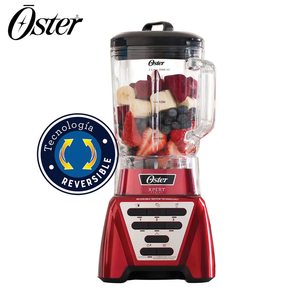 OSTER - Licuadora Oster Xpert Series Vaso Boroclass  2L BLST3A-R2G
