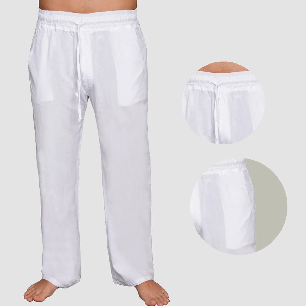 FORBER - Pantalón Blanco Largo Hombre