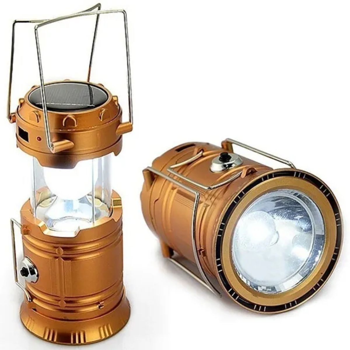 GENERICO - Lámpara Linterna Solar USB Recargable Para Camping Aleatorio