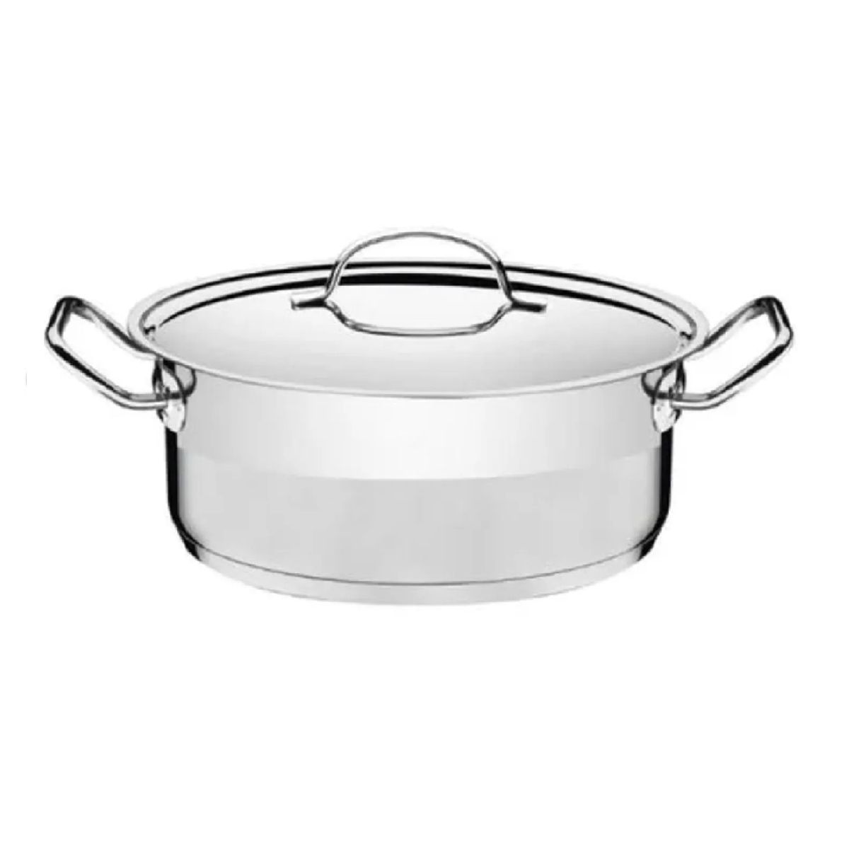 TRAMONTINA - Olla Baja de Acero Inoxidable 20 cm Profesional