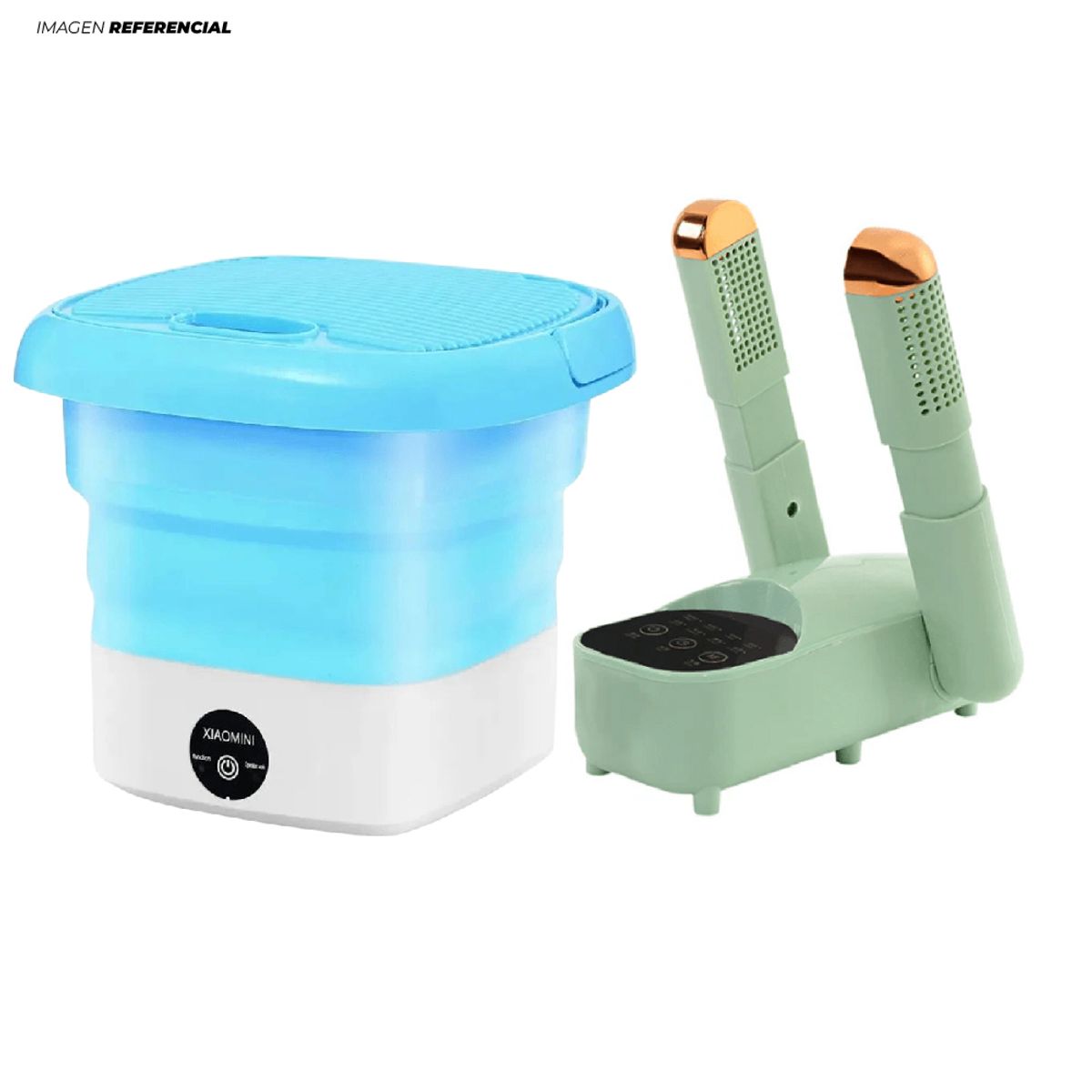 GENERICO - Secador de Zapatillas & Mini Lavadora Portátil Duo