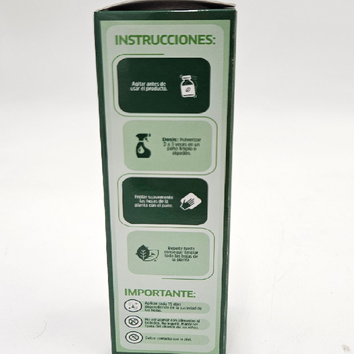 BONIPLANT - Protector y limpiador de hojas 100 ml - Listo para usar