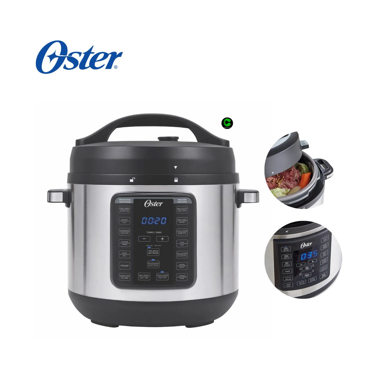 OSTER - Olla a Presión Oster 12 Funciones de 5.7 Litros CKSTPCEC6801