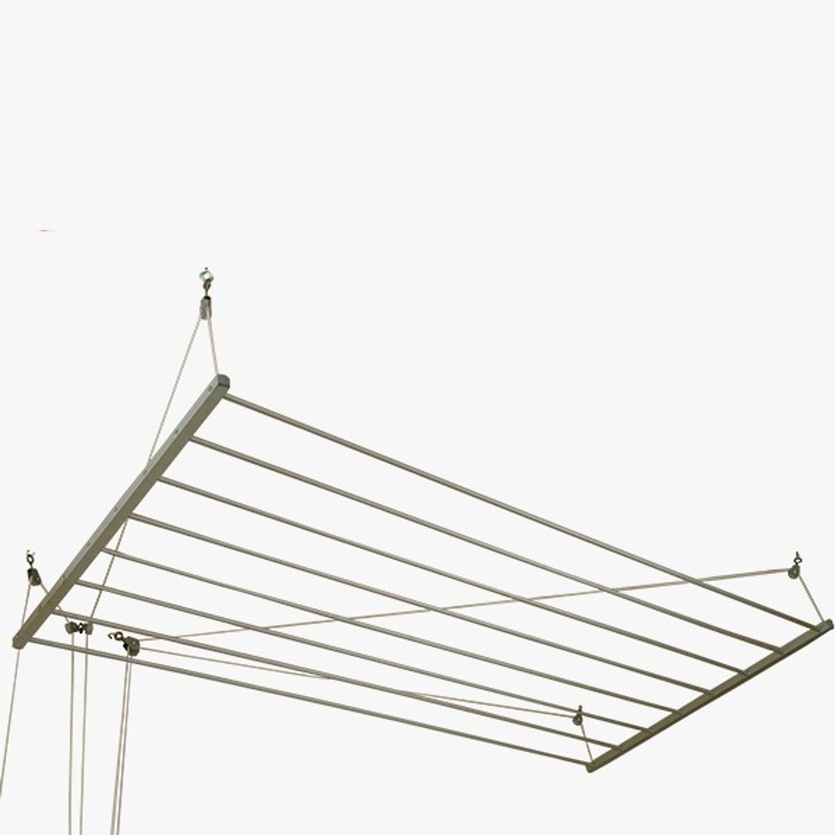 GASPY - Tendal de techo con poleas sube y baja 100x75cm en Aluminio