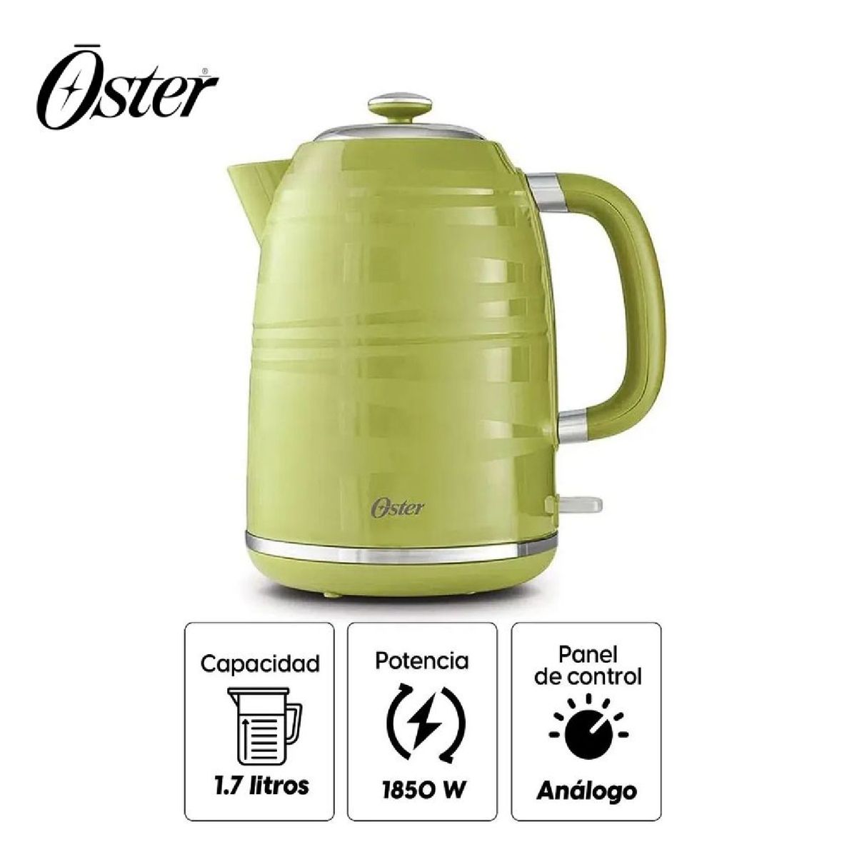 OSTER - HERVIDOR ELÉCTRICO OSTER VERDE 1.7 L BVSTKT4177K 053