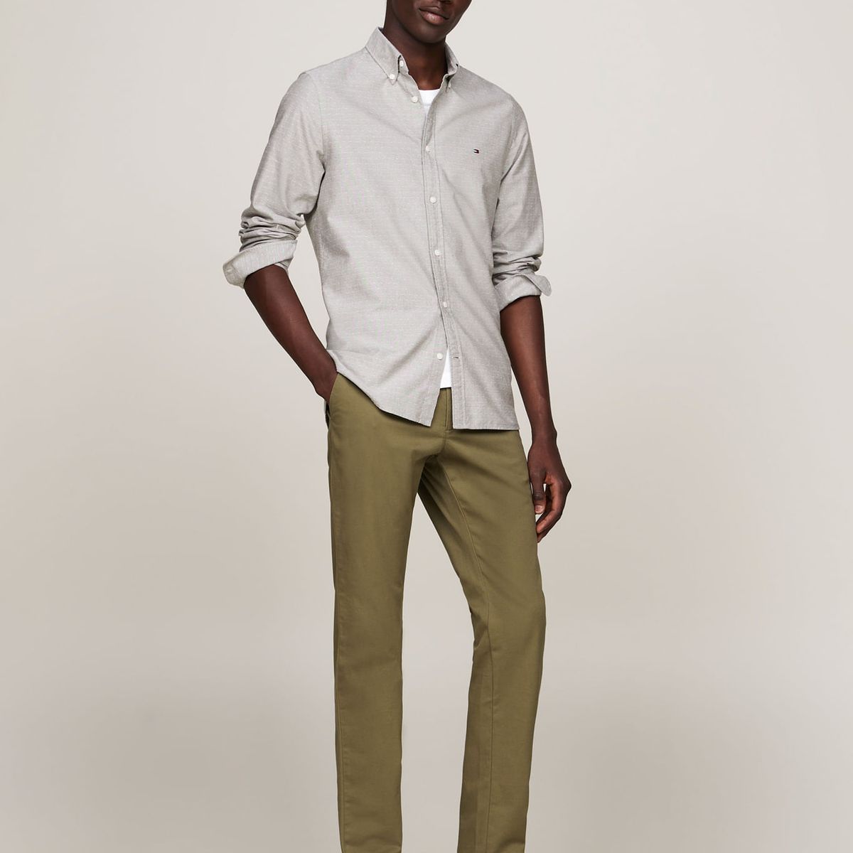 TOMMY HILFIGER - CAMISA OXFORD DOBBY SF SHIRT