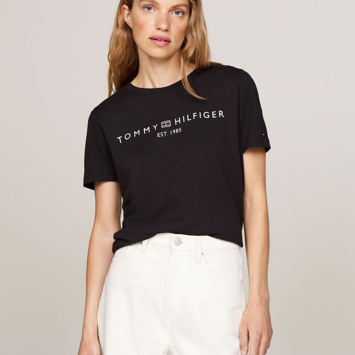TOMMY HILFIGER - CAMISETA REG CORP LOGO C-NK SS