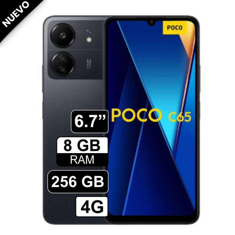 XIAOMI - Celular Xiaomi Poco C65 67 256GB 8GB Negro
