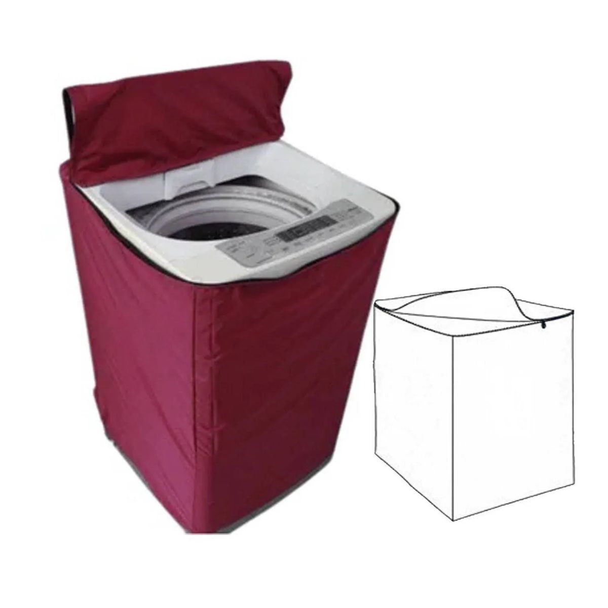 NACIONAL - Funda Impermeable Gruesa de Lavadora 16-22Kg Guind