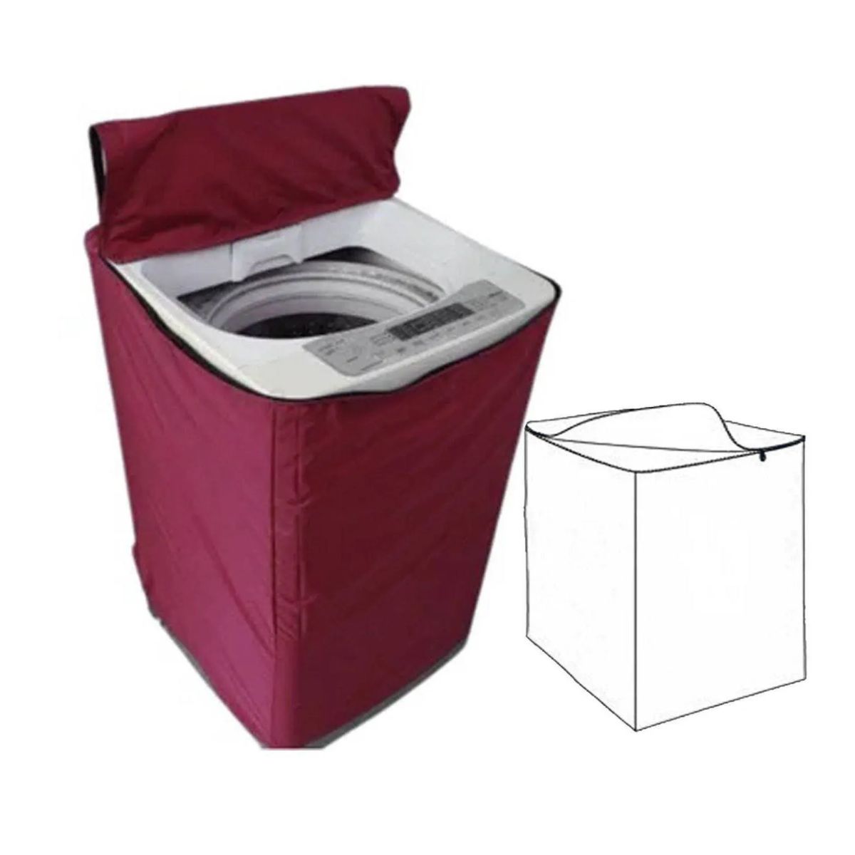 NACIONAL - Funda Impermeable Gruesa de Lavadora 16-22Kg Guind