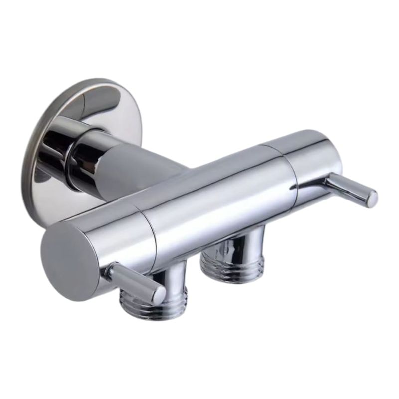 GENERICO - Válvula Desviador Doble Bidé Zinc Cromado