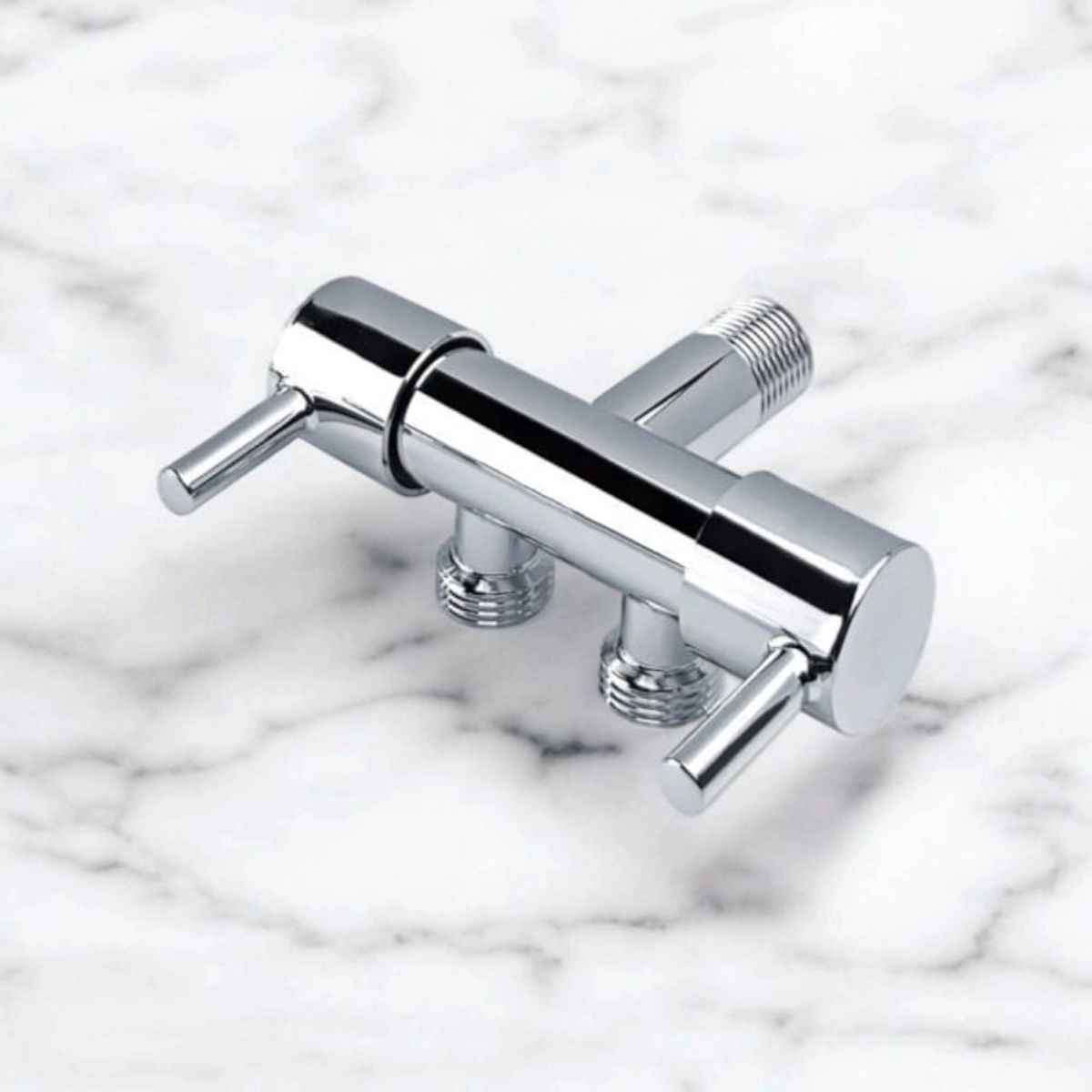 GENERICO - Válvula Desviador Doble Bidé Zinc Cromado