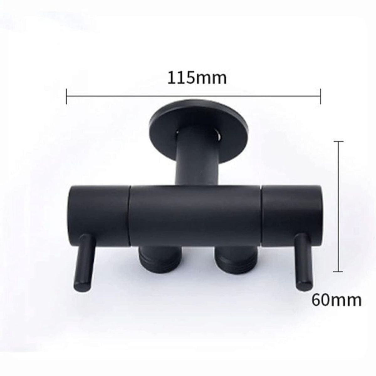 APACHE - Valvula doble para conectar bide o tubo de abasto a la pared material acero aleacion