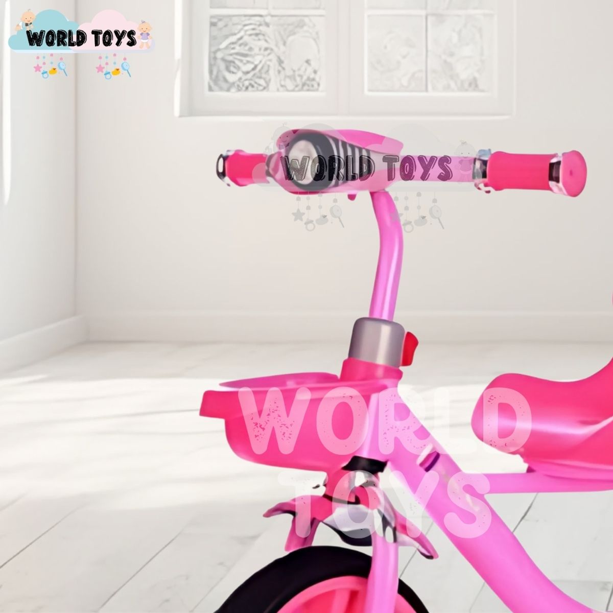 BABY - Triciclo Gemelar Musical «DUO NEON» Edición Limitada Pink