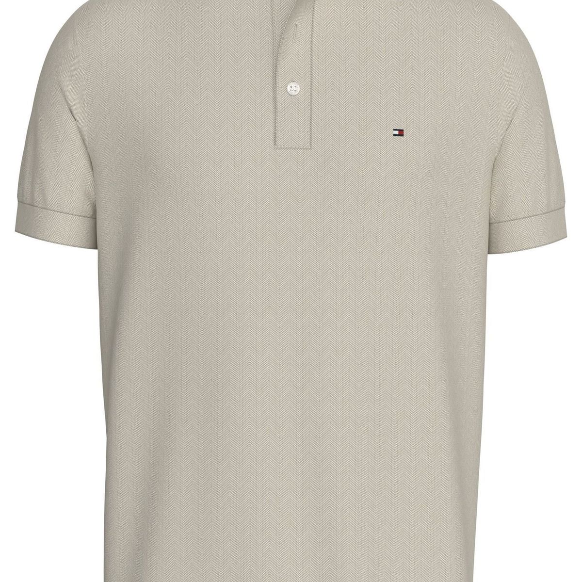 TOMMY HILFIGER - POLO M/C TWO TONE JACQUARD REG POLO