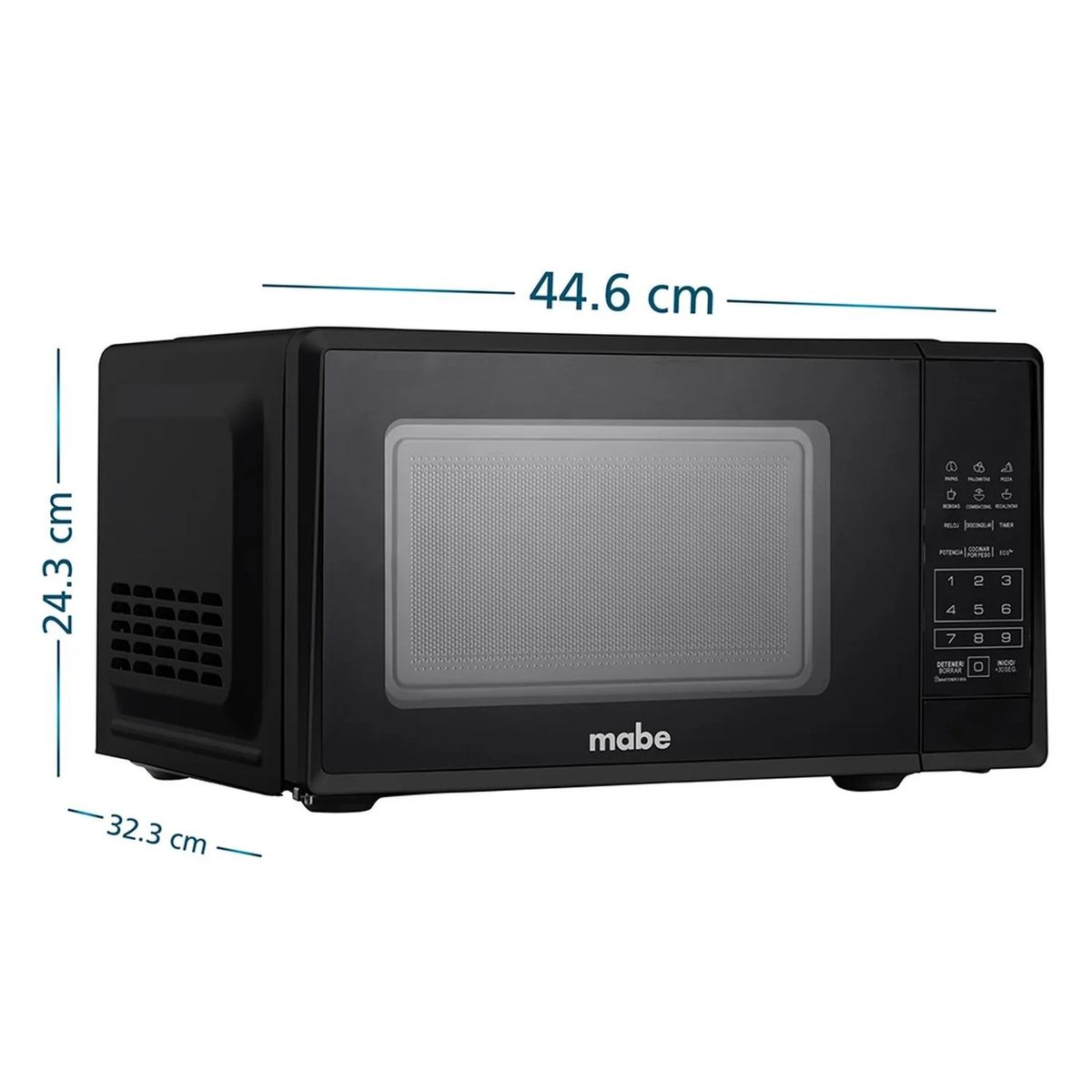 MABE - Horno Microondas 20 L Negro Mabe HMM07PBN