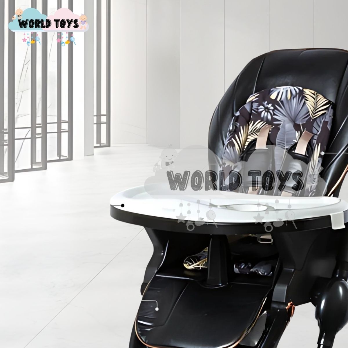 BABY - Silla de Comer de Lujo «GROOMI» Edición Limitada Black