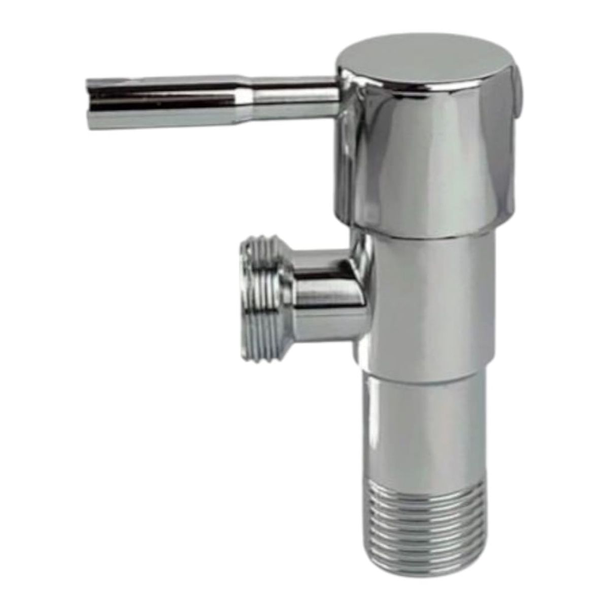 APACHE - Válvula Angular Cromado para conectar bidé o tubo de abasto inodoro