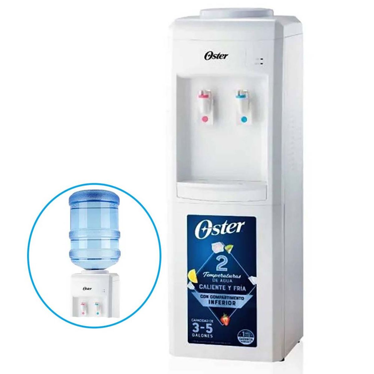 Dispensador de Agua Oster OS-PWDA8001W Blanco, marca OSTER - Foto Principal