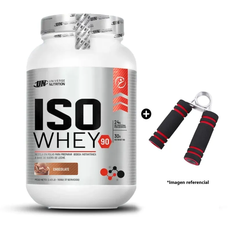 UNIVERSE NUTRITION - PROTEÍNA ISO WHEY 90 1. 1 KG CHOCOLATE + HAND GRIP