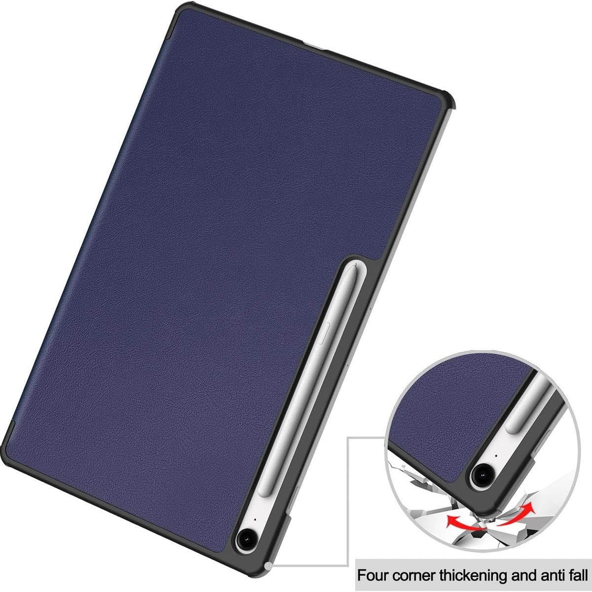 FUNDAANTIGOLPES - Funda Bookcover para Tablet SAMSUNG S10 FE+ 13.1 Azul
