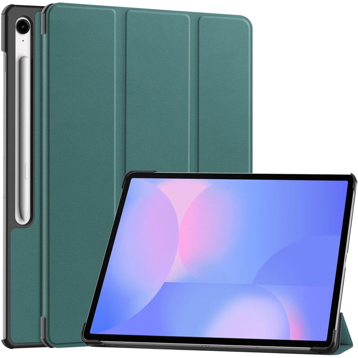 FUNDAANTIGOLPES - Funda Bookcover para Tablet SAMSUNG S10 FE+ 13.1 Verde
