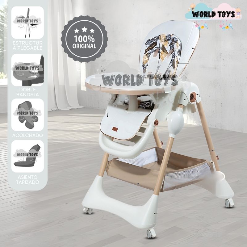 BABY - Silla de Comer de Lujo «YUMI» Edición Limitada White
