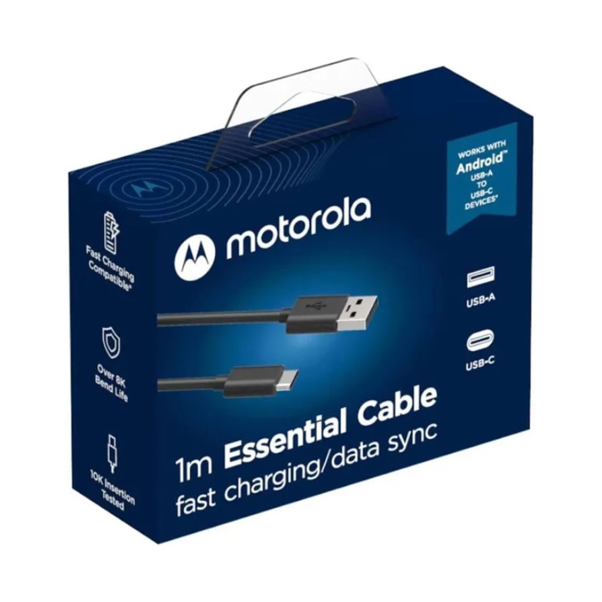 MOTOROLA - Motorola Cable de Carga Rápida USB Tipo C - 1m