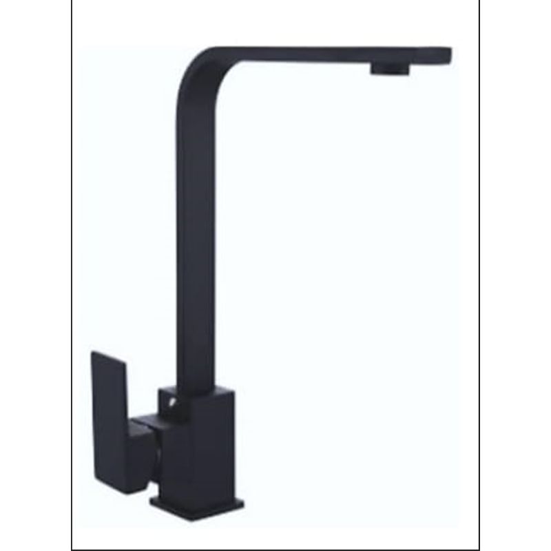 GENERICO - Caño monocomando para mueble acero inoxidable NEGRO MATE
