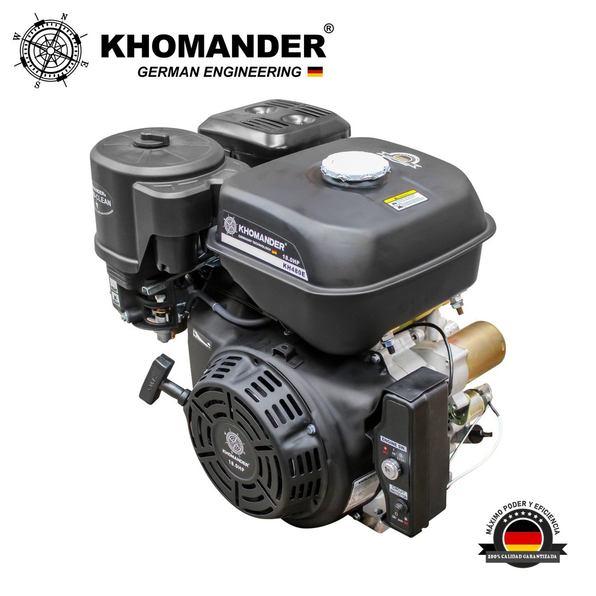 KHOMANDER - MOTOR GASOLINERO 18HP  ARRANQUE ELECTRICO - KHOMANDER