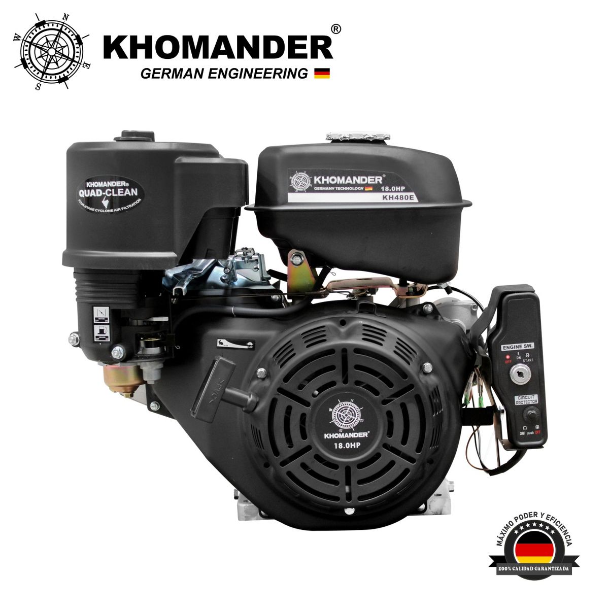 KHOMANDER - MOTOR GASOLINERO 18HP  ARRANQUE ELECTRICO - KHOMANDER